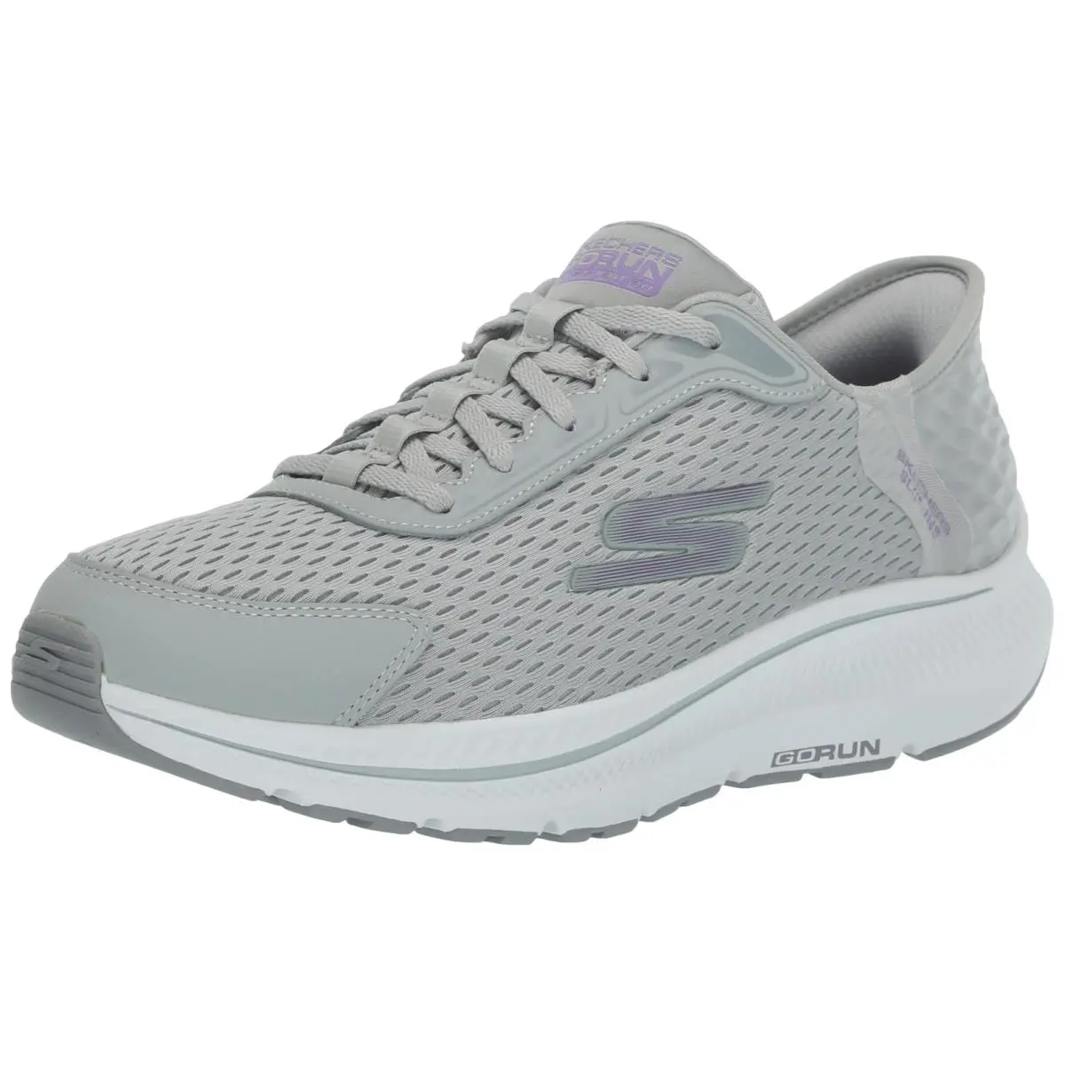 Skechers Women`s Hands Free Slip-ins Go Run Consistent 2.0 Endure Sneaker - Gray/Lavender
