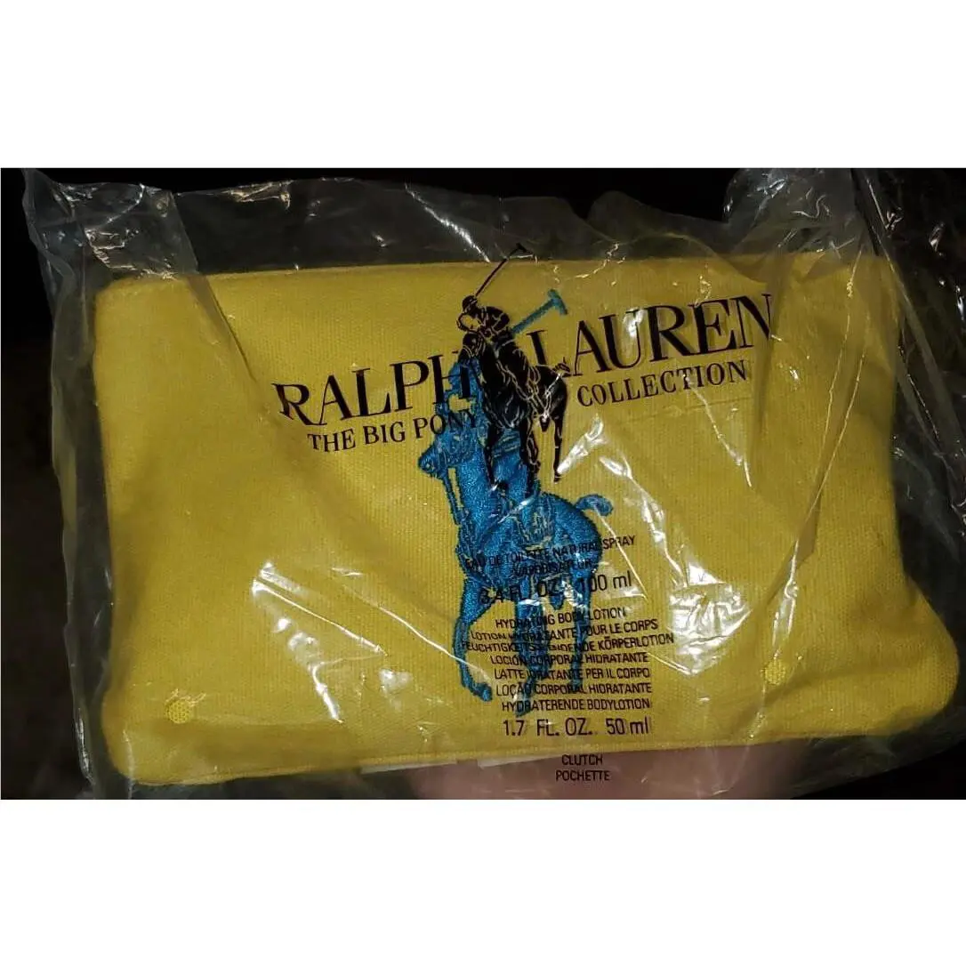 Women Ralph Lauren Set 3 Big Pony Collection 3.4oz 100ml Edt Lotion /new/rare