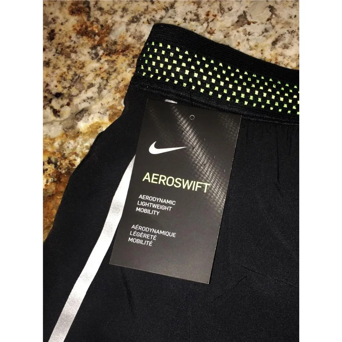 Nike clothing - NIKE Woven AeroSwift Running Shorts - 719564 - Black, Main: Black 4