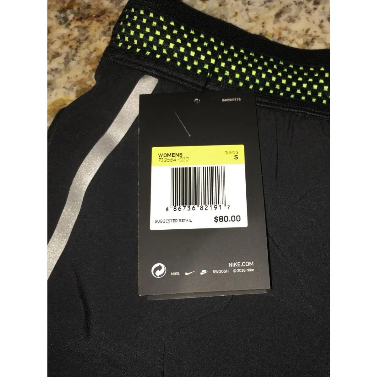 Nike clothing - NIKE Woven AeroSwift Running Shorts - 719564 - Black, Main: Black 5
