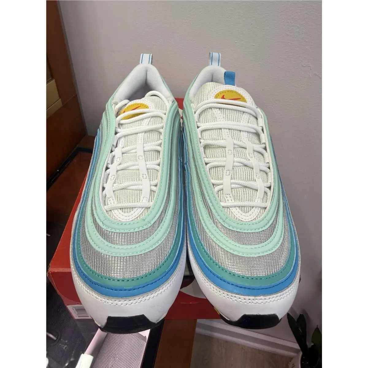 Nike shoes - Nike Air Max 97 - Air Max - DQ7644-100 - White Siren Red Laser Blue 0