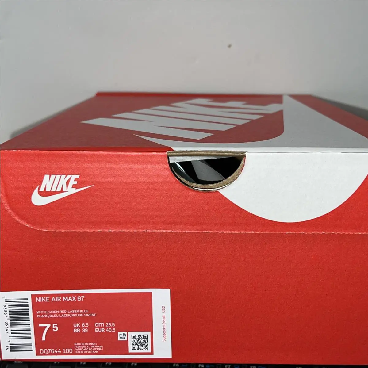 Nike shoes - Nike Air Max 97 - Air Max - DQ7644-100 - White/Siren Red/Laser Blue/Washed Teal/Mint Foam/Vivid Sulfur 0
