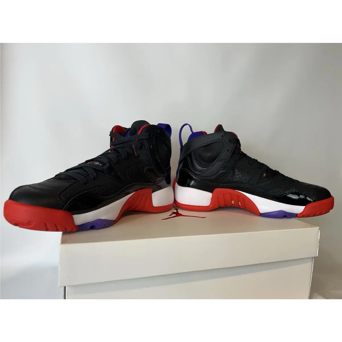 Nike shoes - Air Jordan Wmns Jumpman Two Trey - DR9631-001 - Black/Dark Concord/White/True Red 5