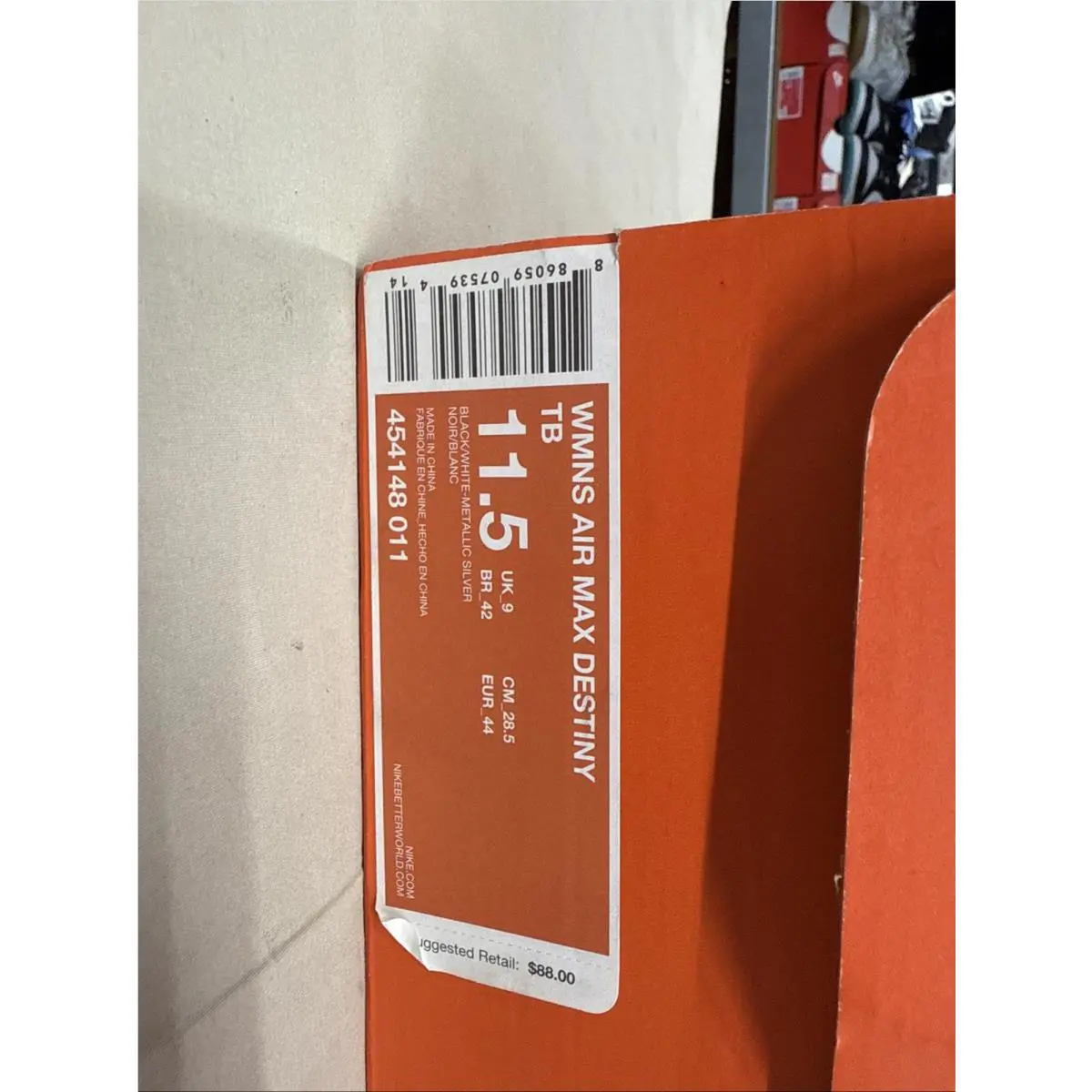 Nike shoes - Nike Air Max Destiny - Air Max Destiny - White/Black-Metallic/Silver 0