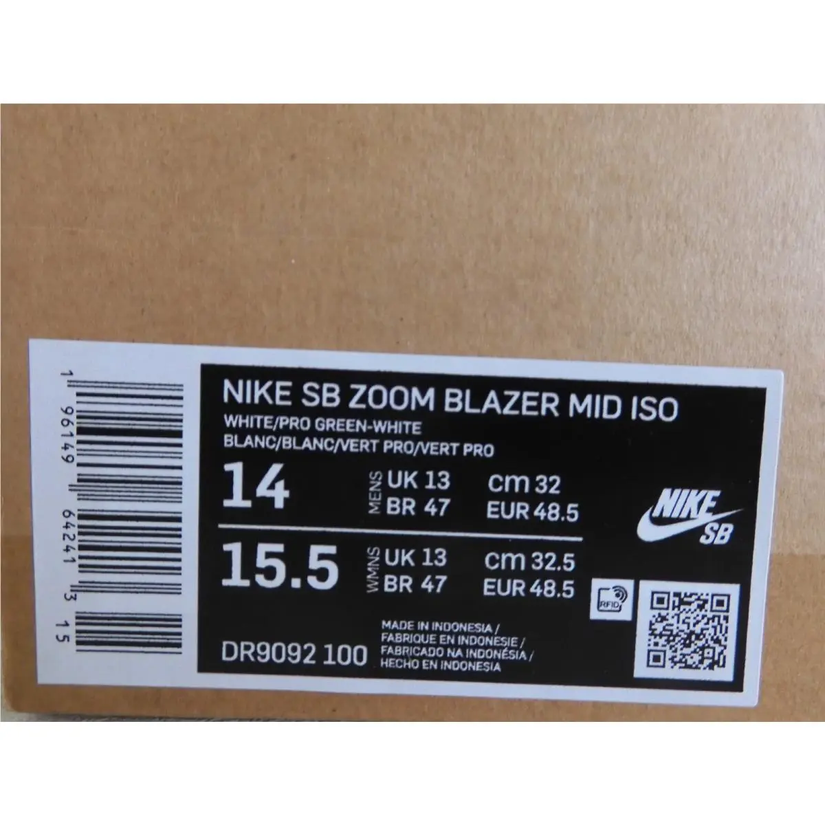 Nike shoes - Nike SB Zoom Blazer Mid - DR9092-100 - White (UPC: 196149642413) 3