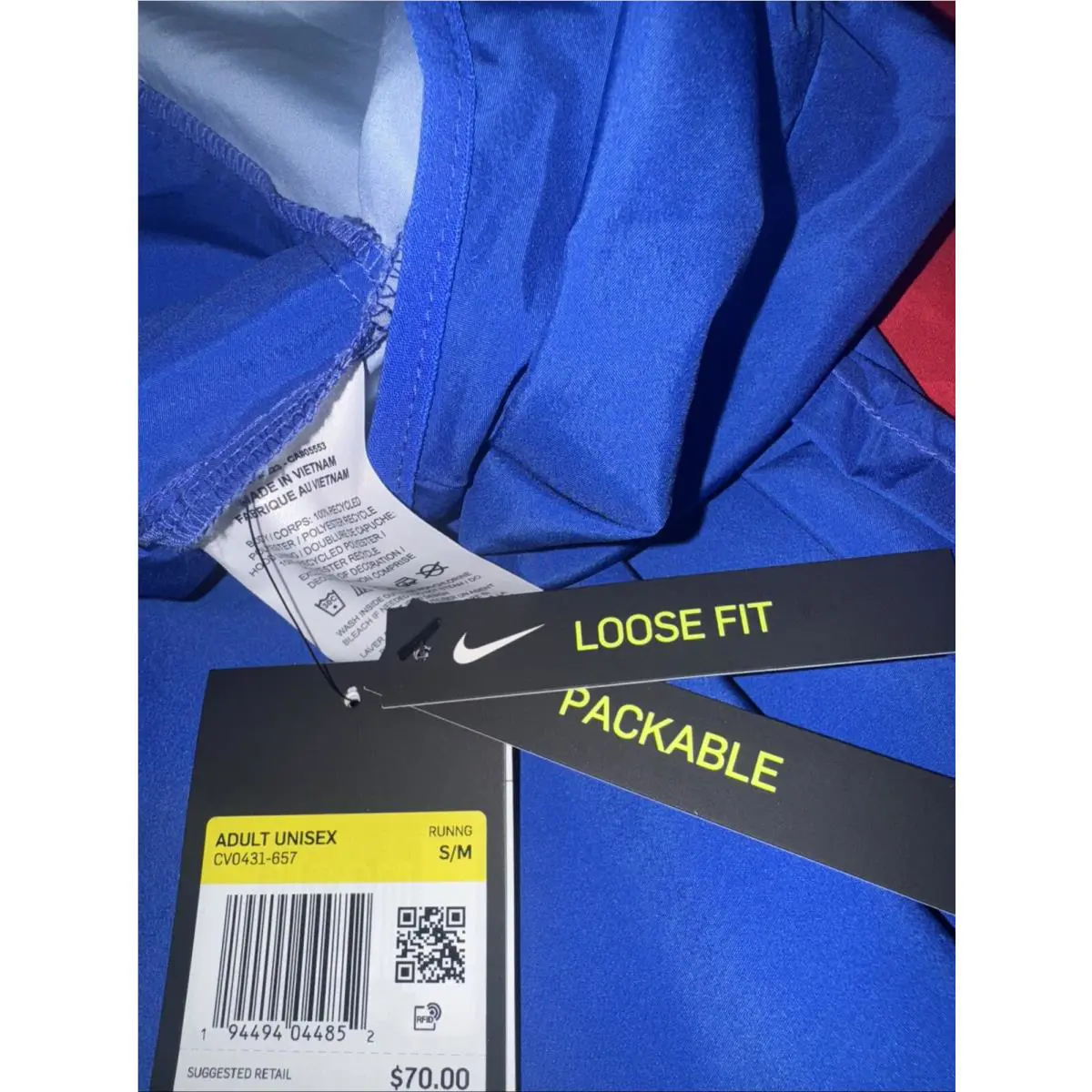 Nike clothing - Nike CV0431 657 - CV0431-657 - Red White Blue (UPC: 194494044852) 5