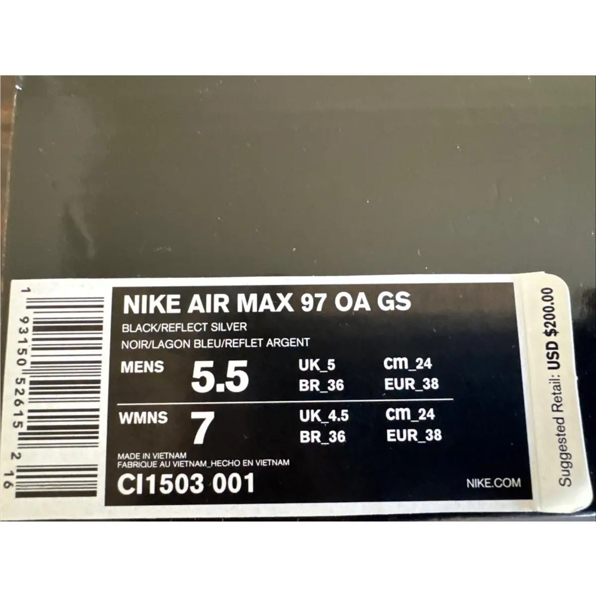 Nike shoes - Nike Air Max 97 - Air Max - CI1503-001 - Black 7