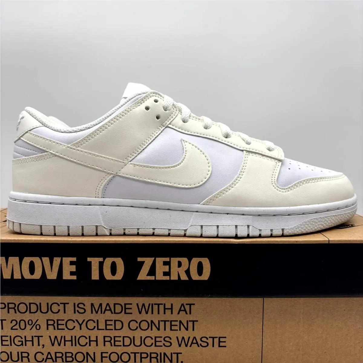 Nike Dunk Low Next Nature White Sail Leather Athletic Shoes 11 Wmns DD1873-101