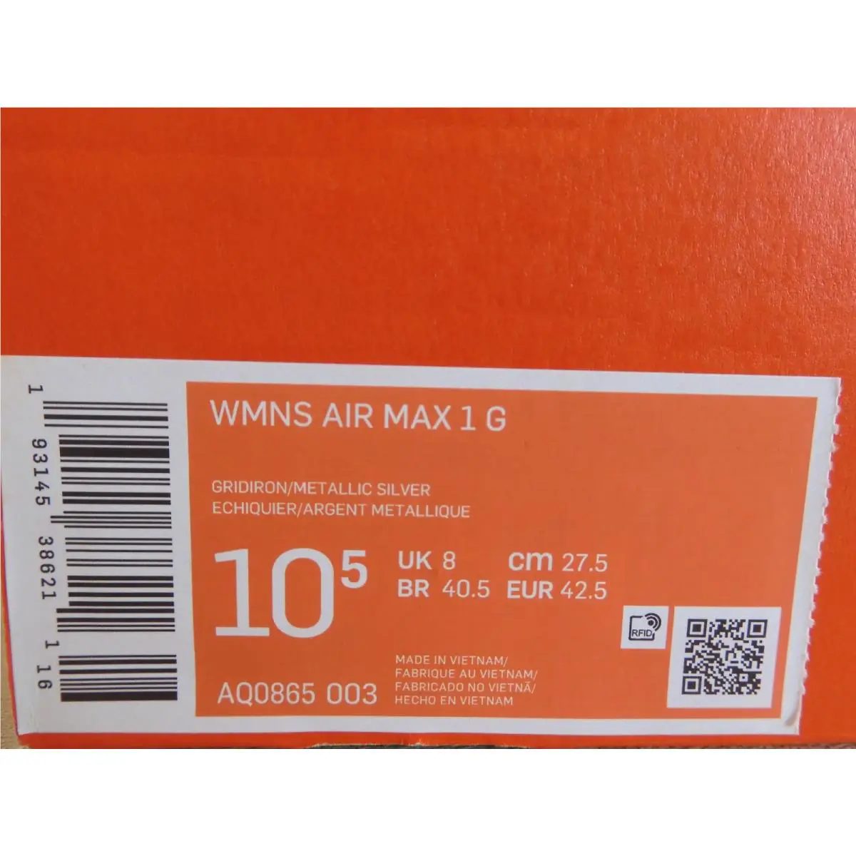Nike shoes - Nike Air Max 1 - Air Max - Grey (UPC: 193145386211) 3