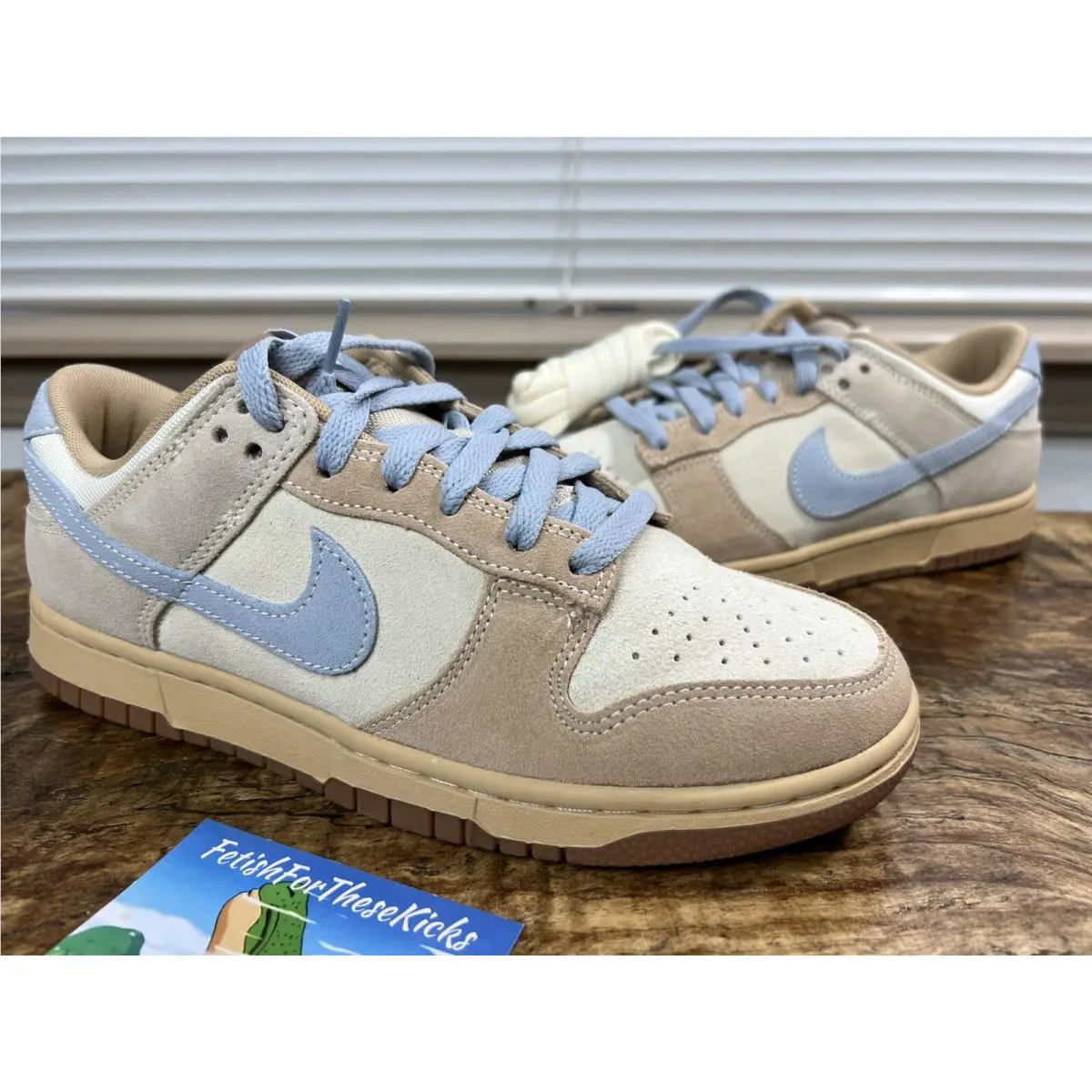 Nike Dunk Low Coconut Milk Light Armory Blue Mens Shoes Size 8 HF0106-100 - Beige