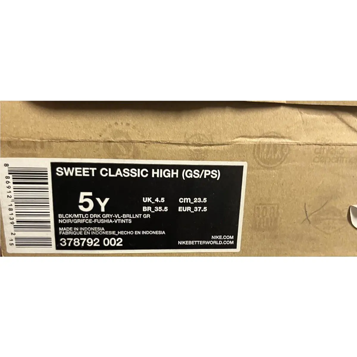 Nike shoes - Nike Sweet - Sweet - Black/ Met Black Grey/ Violet 1