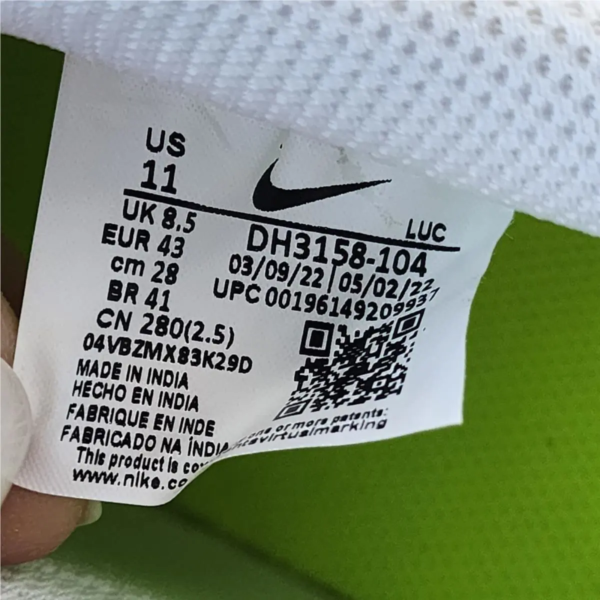 Nike shoes - Nike Court Vision - Court Vision - DH3158-104 - White (UPC: 196149209937) 9