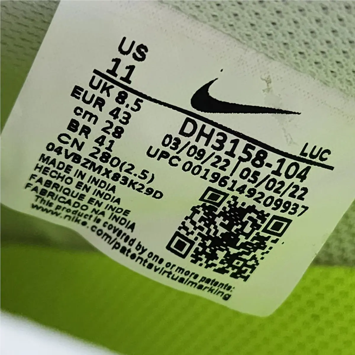 Nike shoes - Nike Court Vision - Court Vision - DH3158-104 - White (UPC: 196149209937) 19