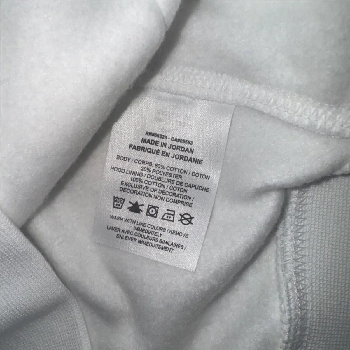 Nike clothing - Nike Hoodie - Hoodie - BV2973-100 - White (UPC: 0193147719314) 4