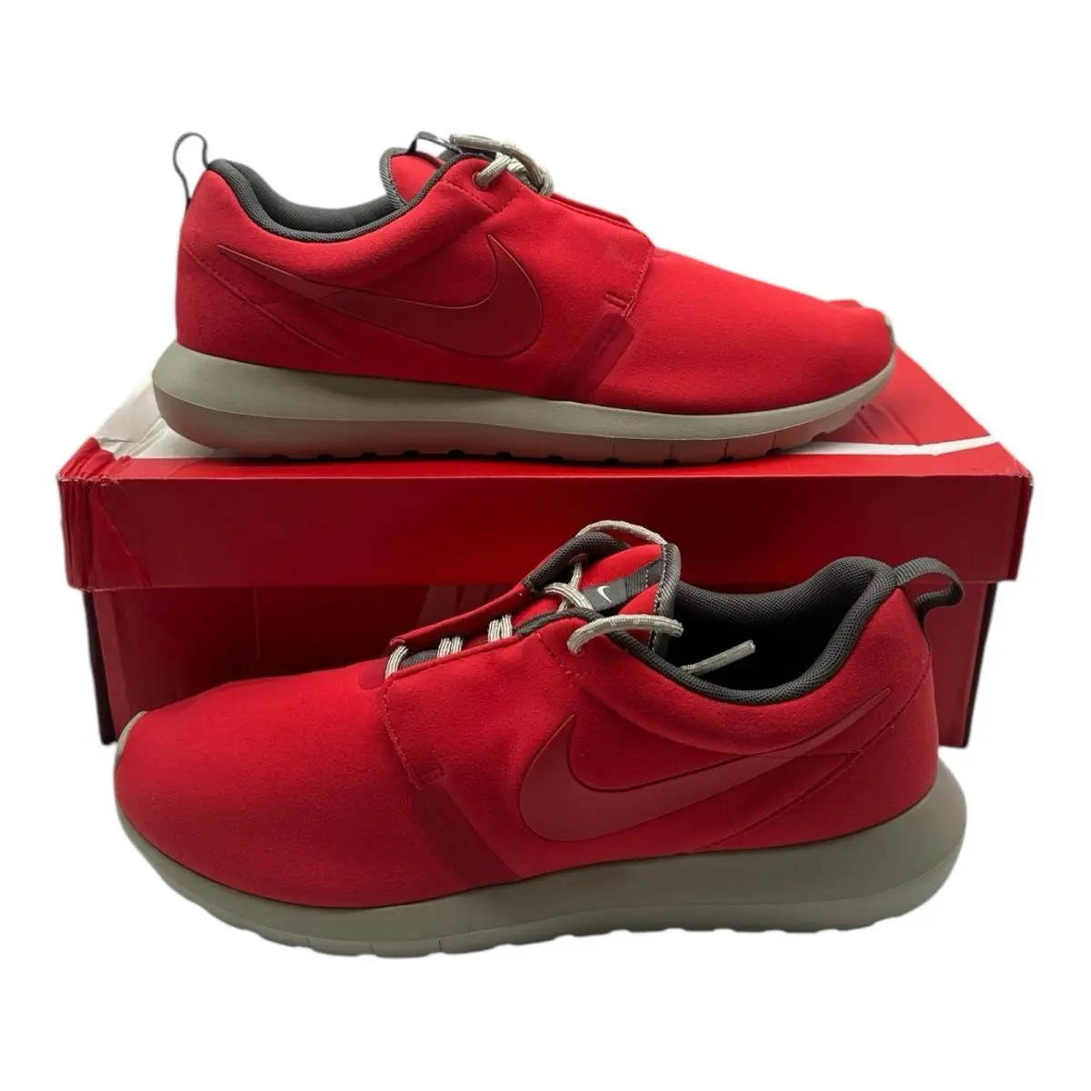 Nike Rosherun NM Running Shoes Mens 9.5 Light Crimson Red Sneakers 631749-666 - Red