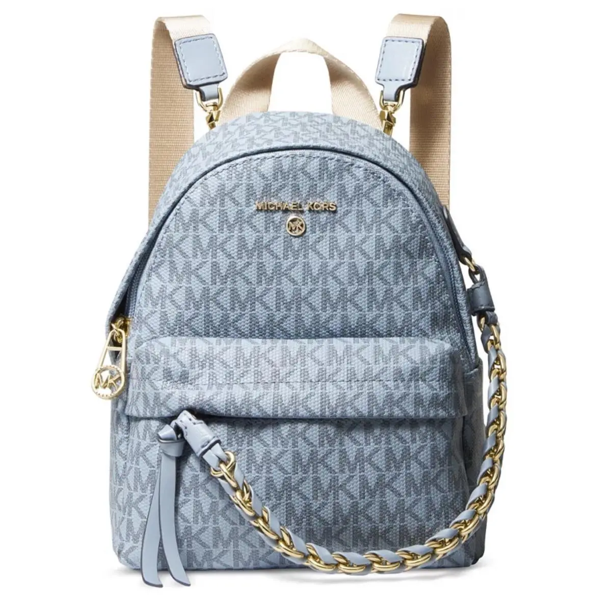 Michael Kors Slater Extra-small Convertible Messenger Backpack-pale Blue