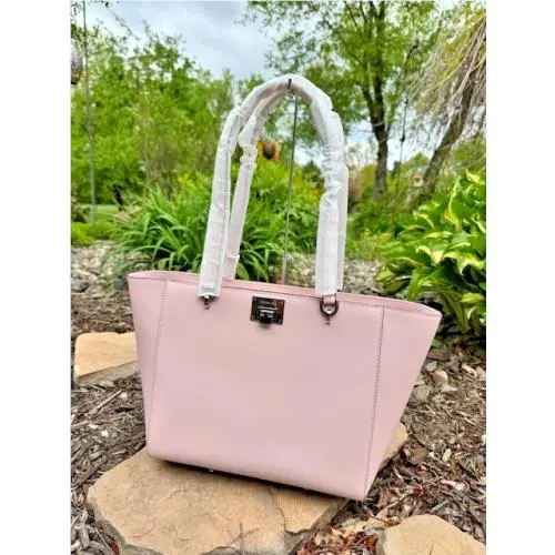 Large Tina Tote Shoulder Purse Blossom Pink / Silver Hardware by Michael Kors