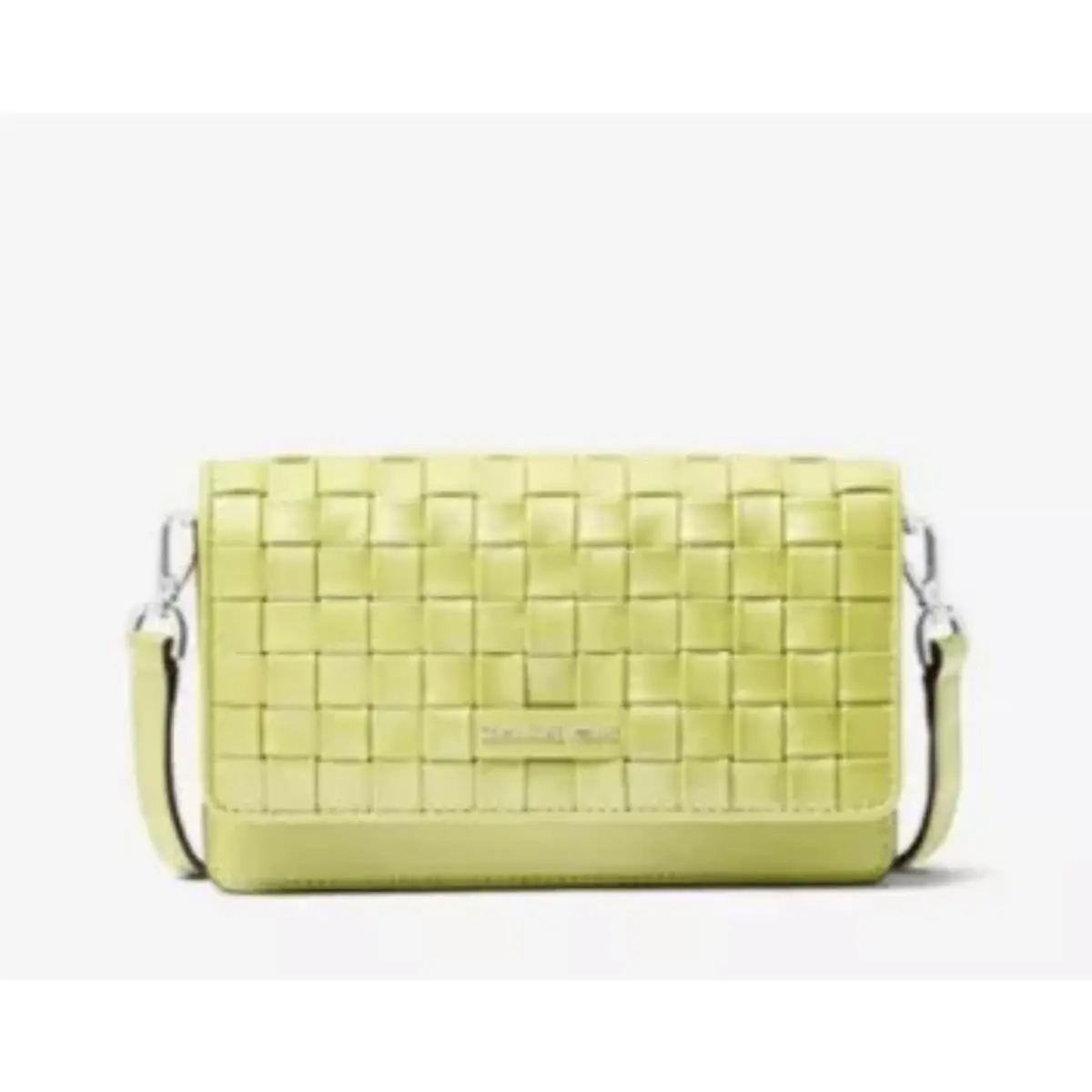 Michael Kors Jet Set Mini Woven Leather Smartphone Convertible Crossbody