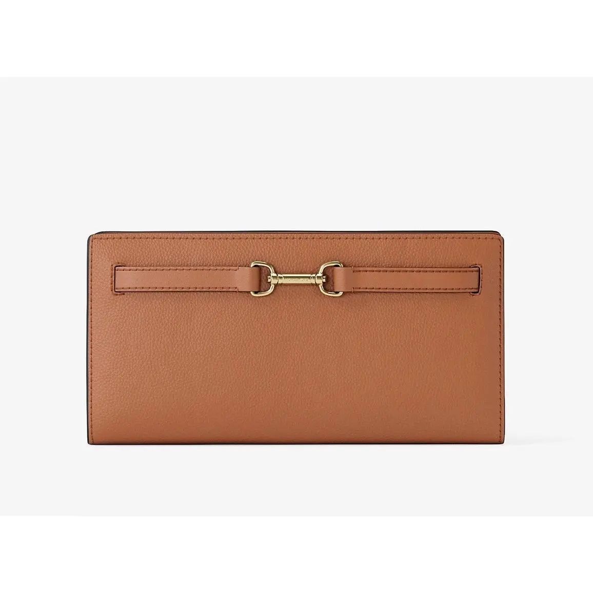 Michael Kors Carson Large Snap Wallet Luggage Pebble Leather