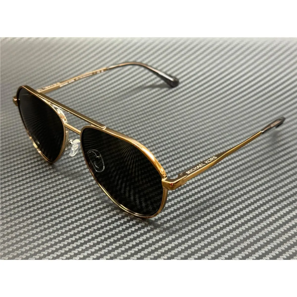 Michael Kors MK1168 189987 Gold Grey Women`s 60 mm Sunglasses