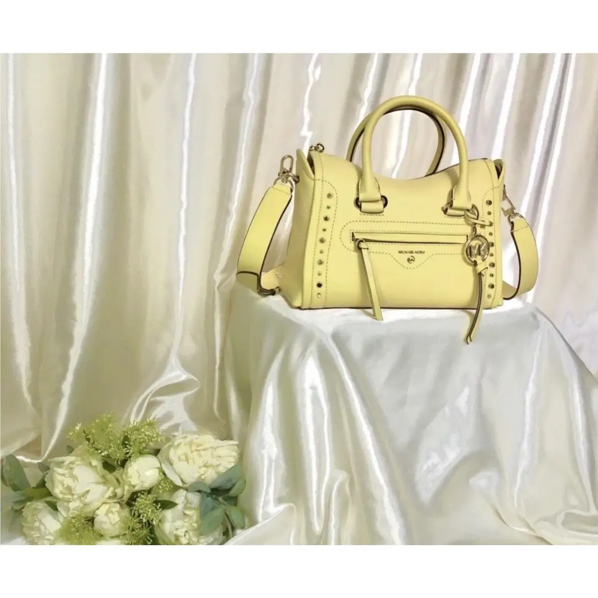 Michael Kors Carine Small Satchel Buttercup