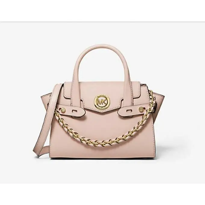 Michael Kors Extra-small Carmen Saffiano Leather Belted Satchel Soft Pink