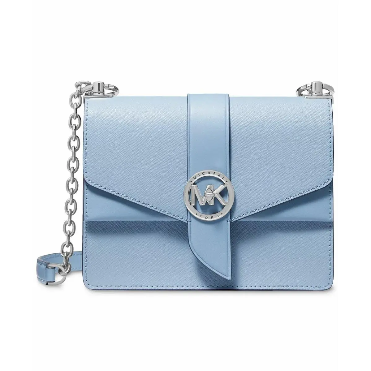 Michael Kors Greenwich Small Saffiano Crossbody Bag Chambray