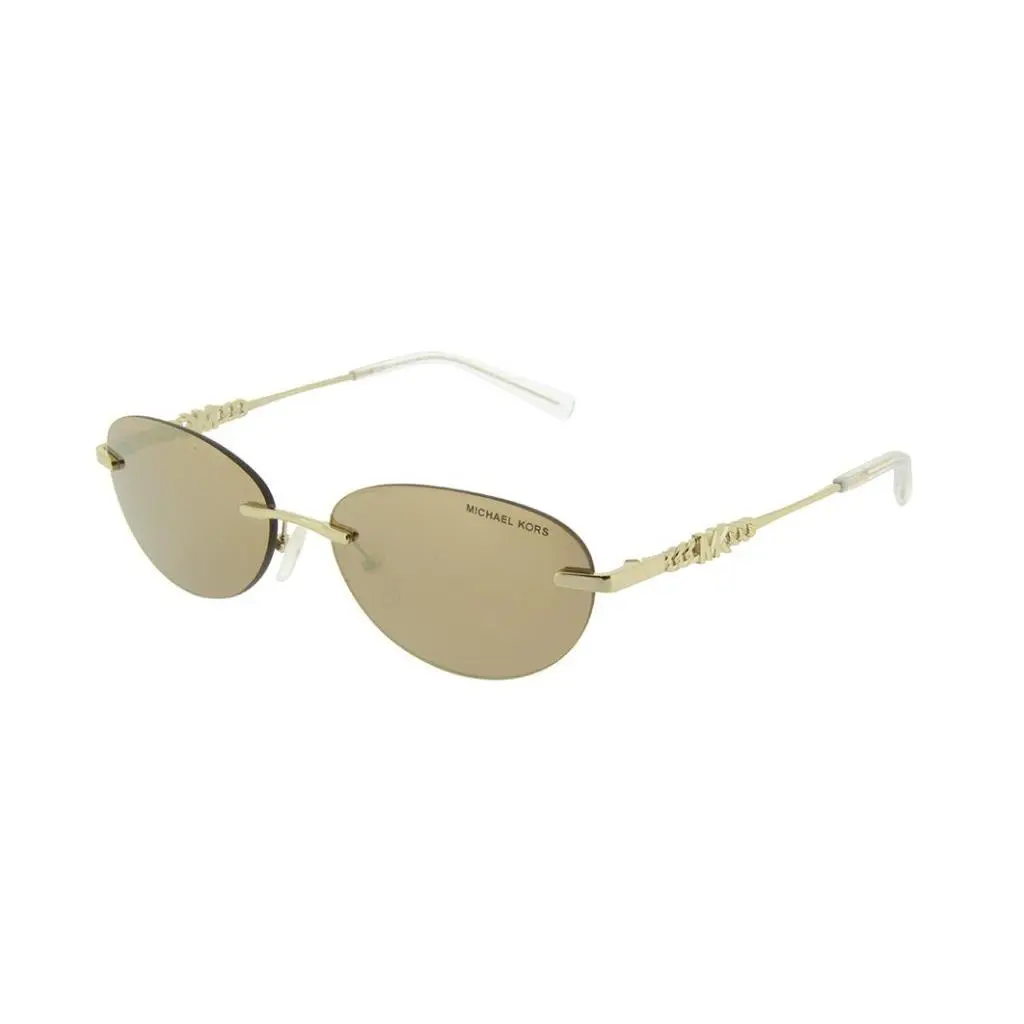 Michael Kors Manchester MK1151 10145A Shiny Gold Metal Sunglasses 58mm/New