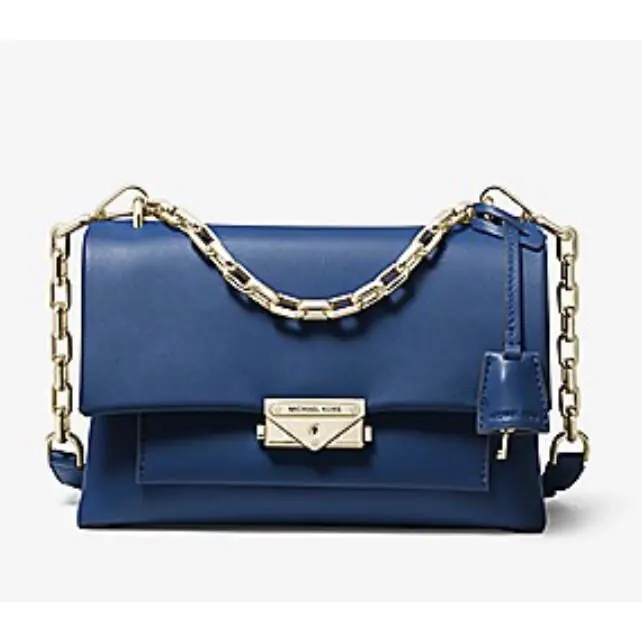 Michael Kors Cece Medium Chain Shoulder Bag River Blue