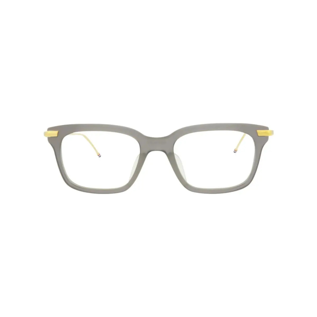 Unisex Square/rectangle Grey/18K Yellow Gold Transparent Fashion by Thom Browne