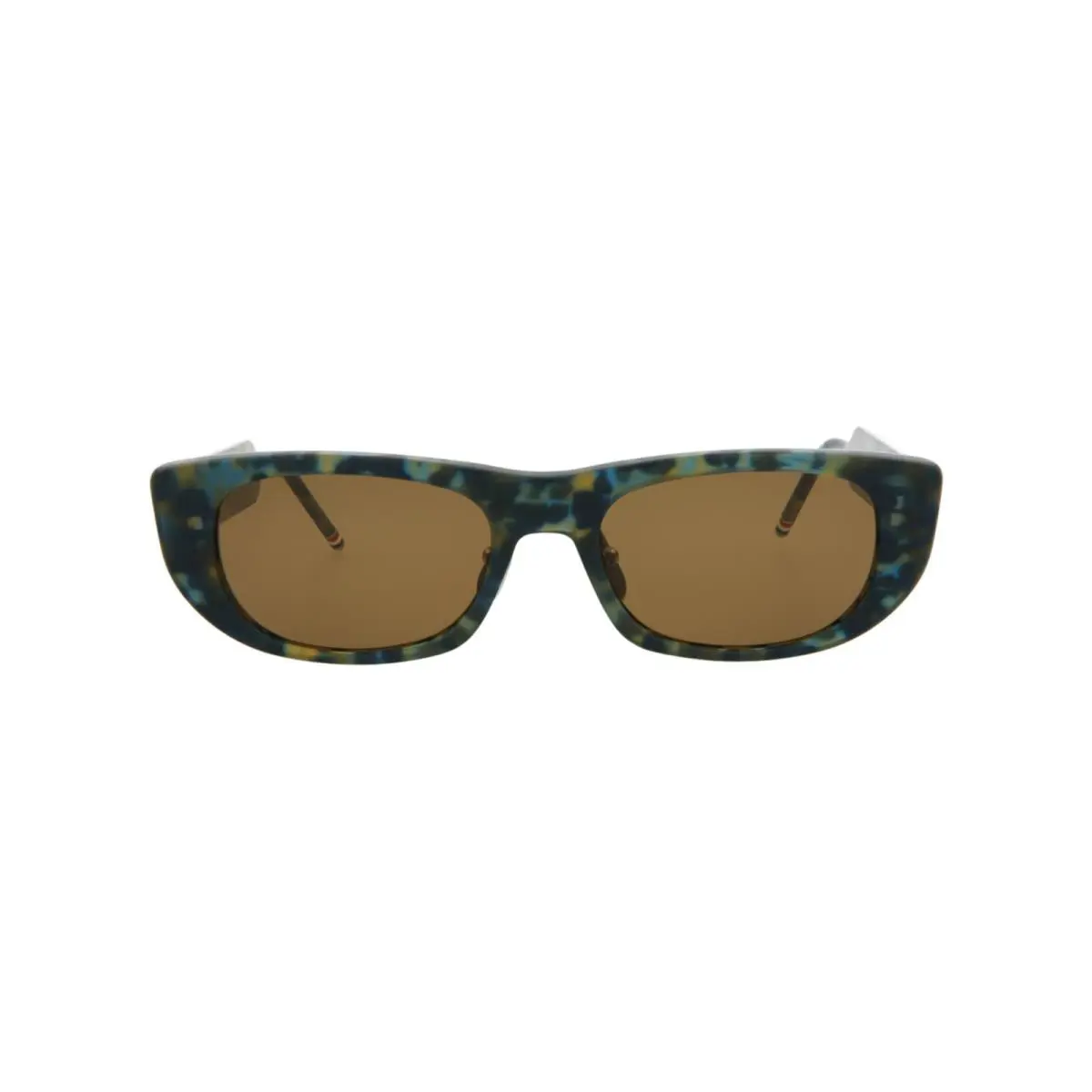 Unisex Square/rectangle Navy Tortoise w Dark Brown - AR Fashion by Thom Browne