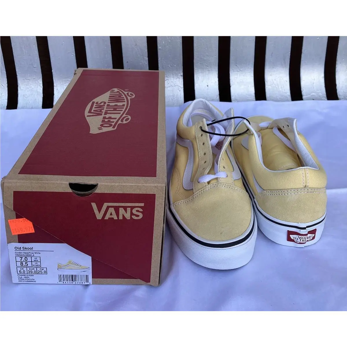 Vans shoes - VANS Old Skool - Old Skool - VN0A4U3BWL6 - Yellow 4