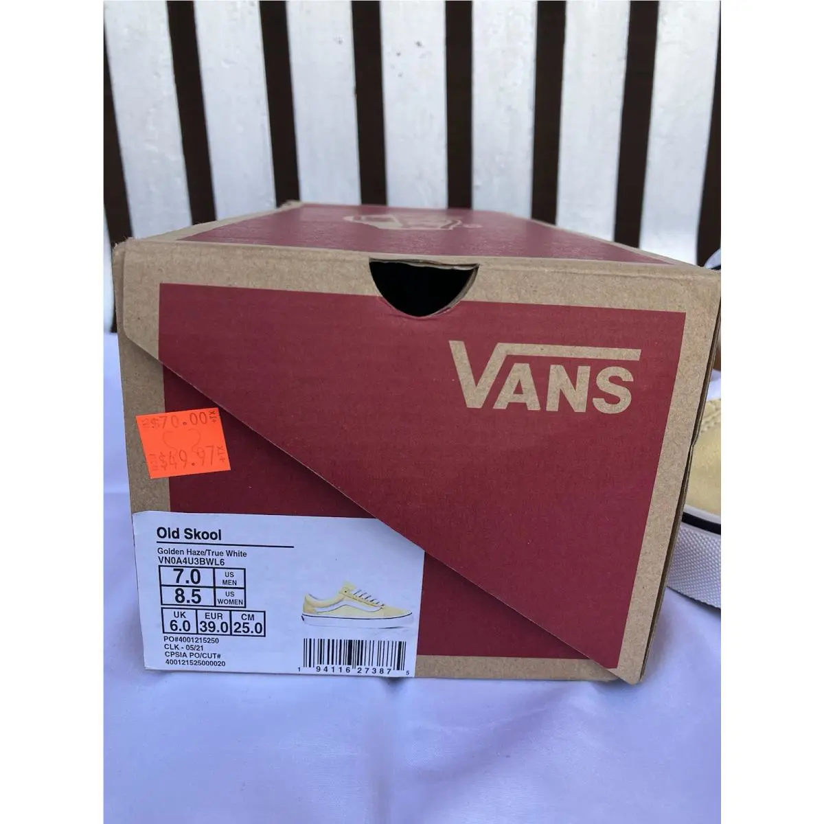Vans shoes - VANS Old Skool - Old Skool - VN0A4U3BWL6 - Yellow 5