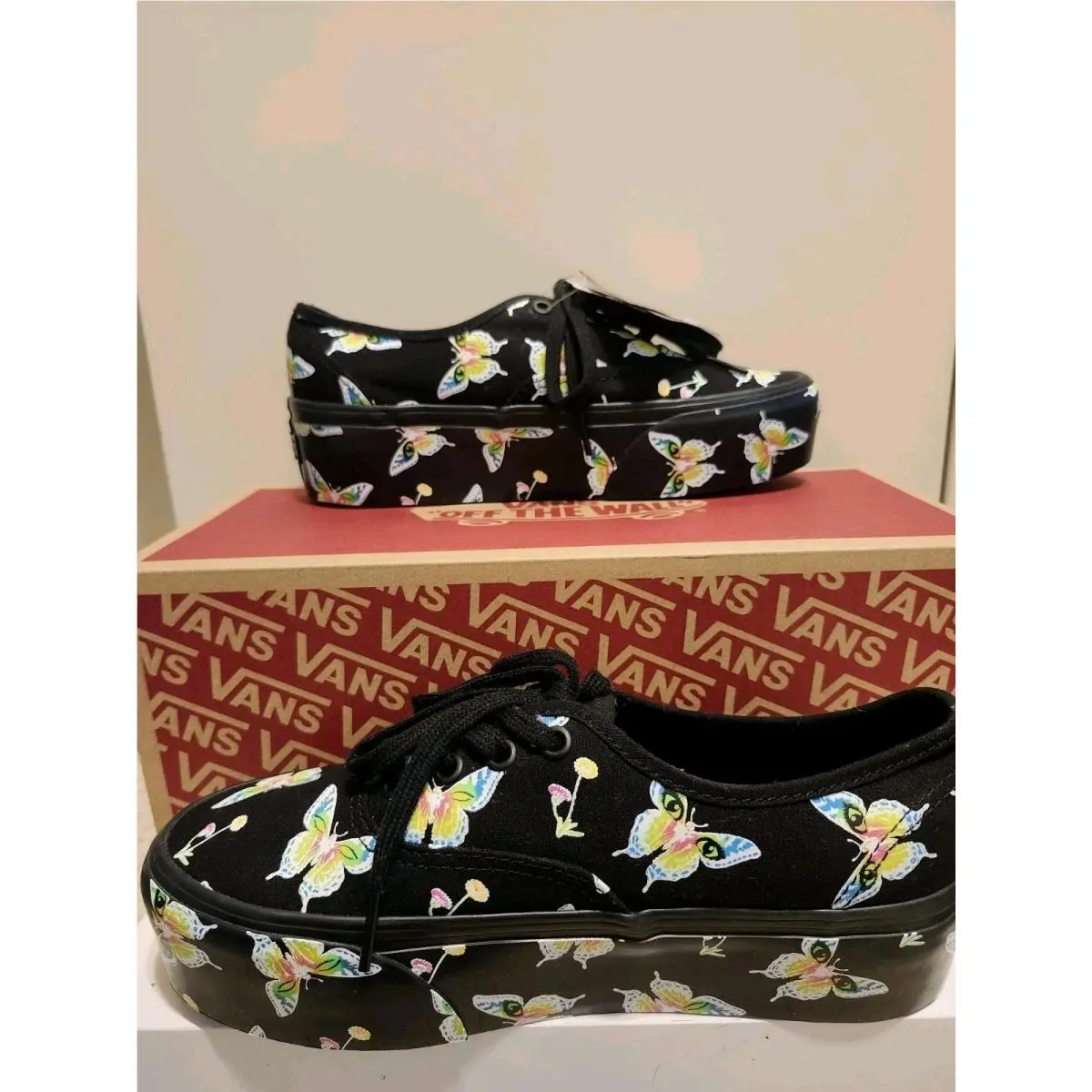 Vans Morph Blackout Glow in The Dark 2 Sole Skate Sneakers Sz.7.5 Ltd.ed