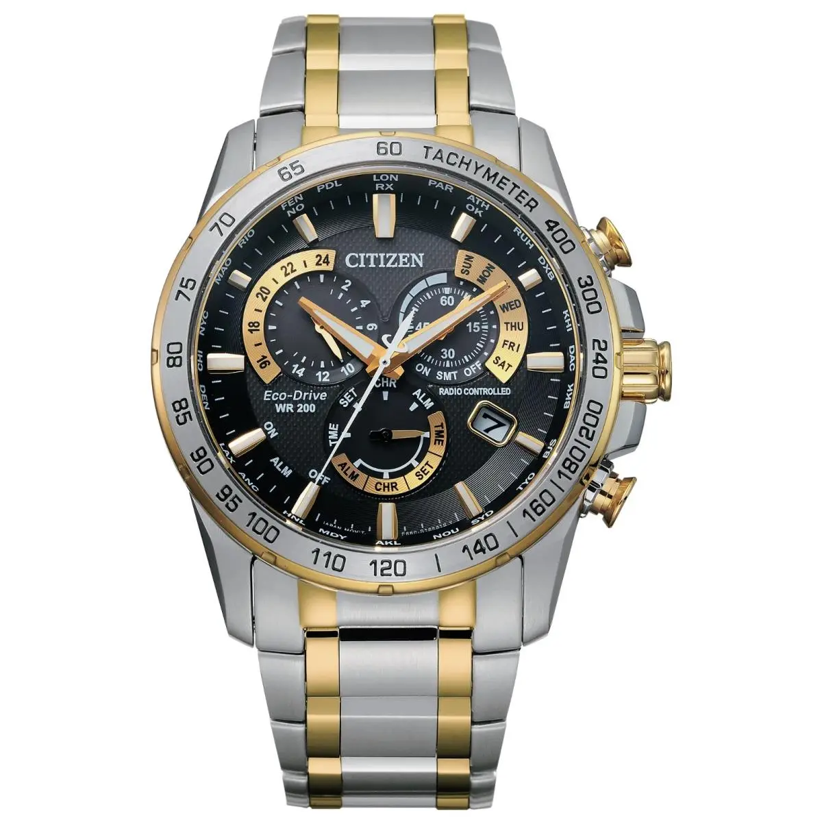Citizen Eco Drive Pcat Atomic Chronograph Perpetual Cal. Watch CB5894-50E