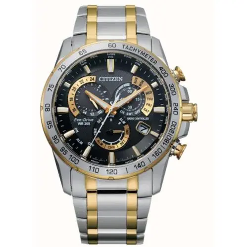Men`s Eco-drive Black Dial Chrono Watch– CB5894-50E by Citizen