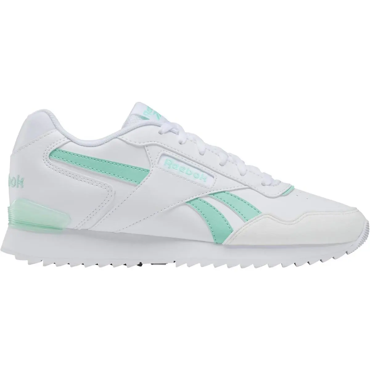 100032994/ID9246 Womens Reebok Glide Ripple Clip - Ftwwht/Hinmin/Purgry