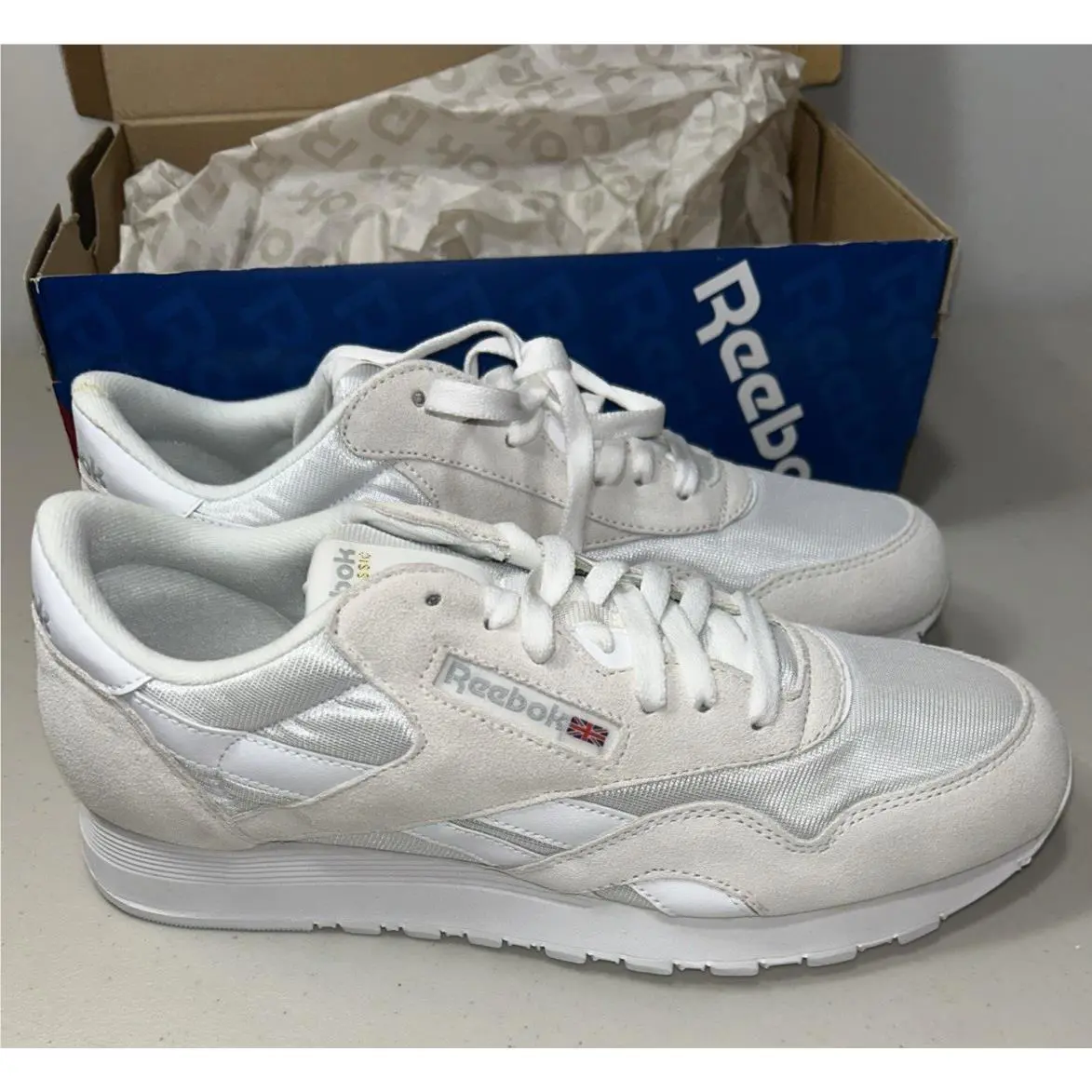 Reebok shoes Classic Nylon - white/light grey 1