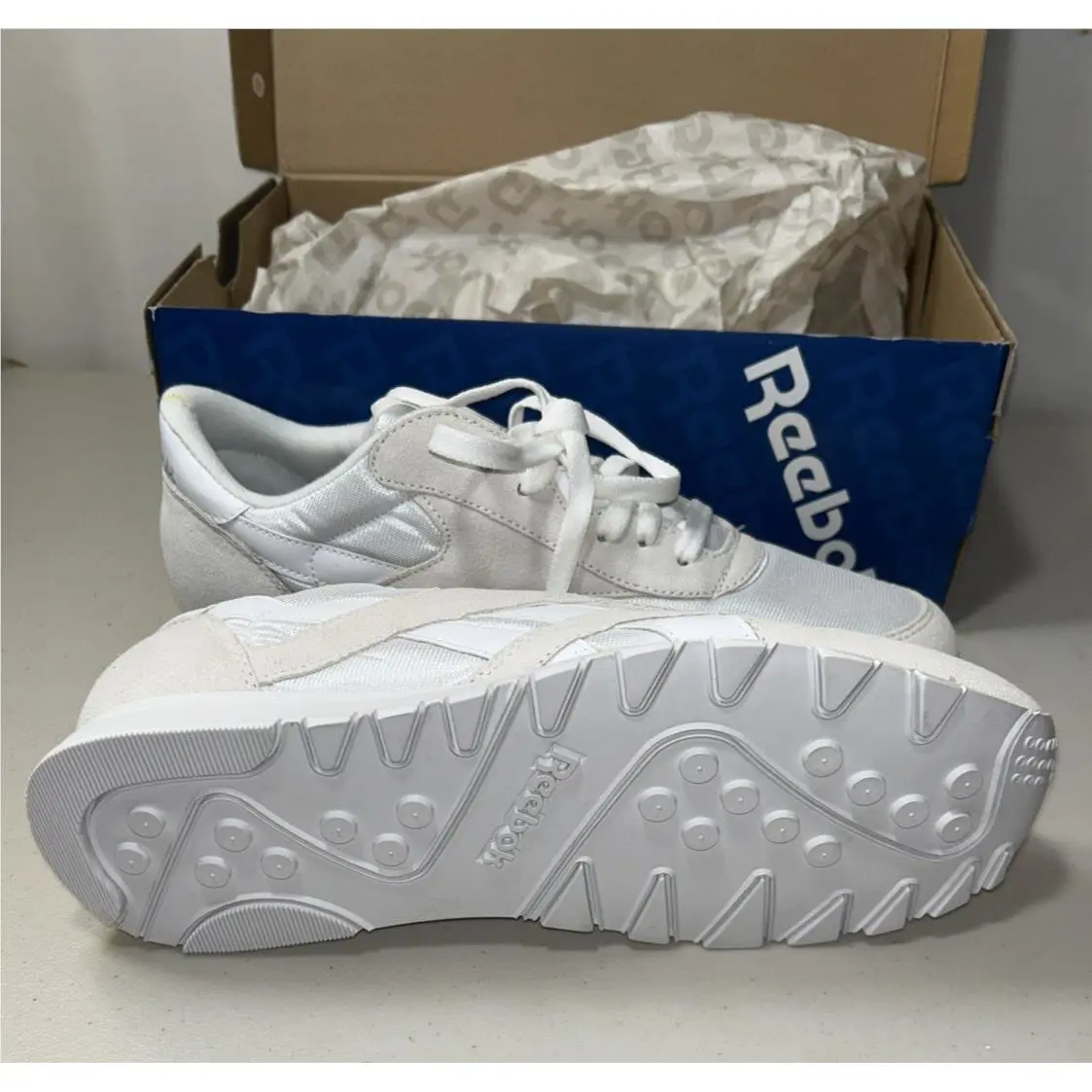 Reebok shoes Classic Nylon - white/light grey 2