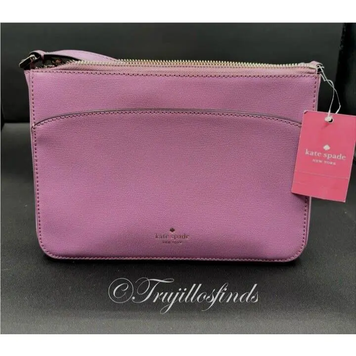 Kate Spade Adel Medium Top Zip Crossbody Bag in Valerian WKRU6725 New