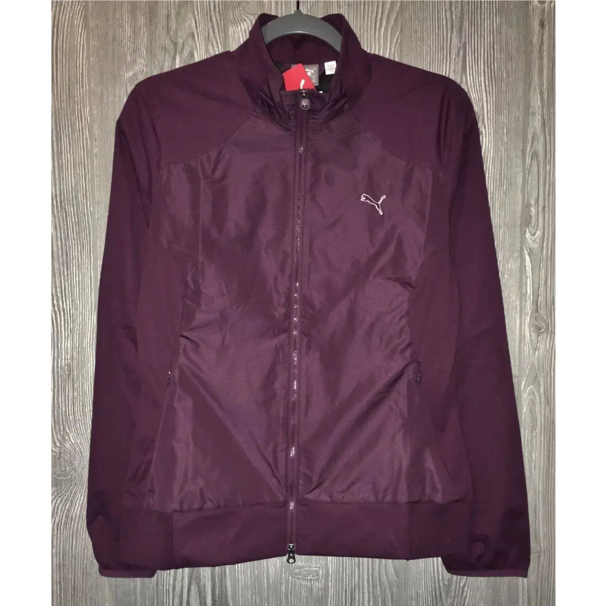 Puma clothing - PUMA Golf Italian Plum Purple Tech Wind Water Resistant Jacket - 569082 - Purple 0
