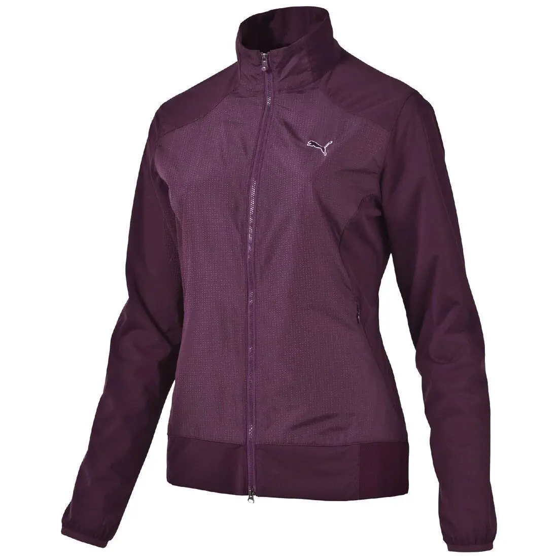 Puma clothing - PUMA Golf Italian Plum Purple Tech Wind Water Resistant Jacket - 569082 - Purple 3