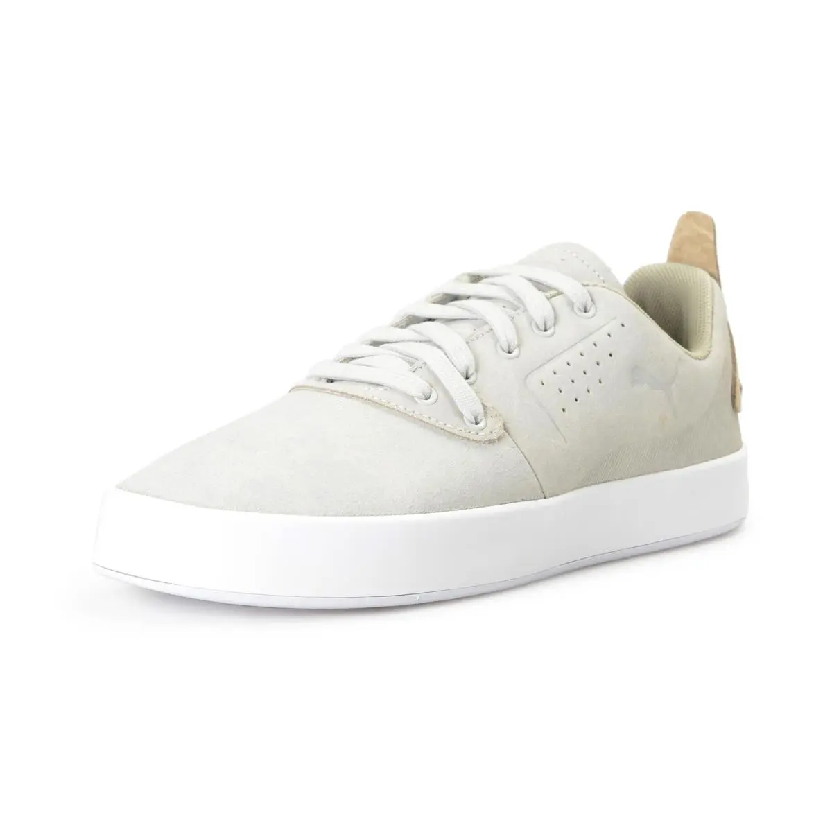 Puma X Scuderia Ferrari SF EL Maestro LS Glacier Gray Leather Sneakers Shoes