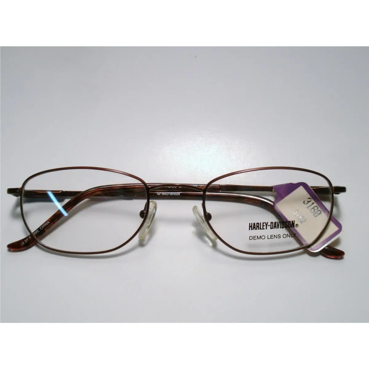 Mens Metal Eyeglass Frame Harley-davidson 99 Brn 48-20-133
