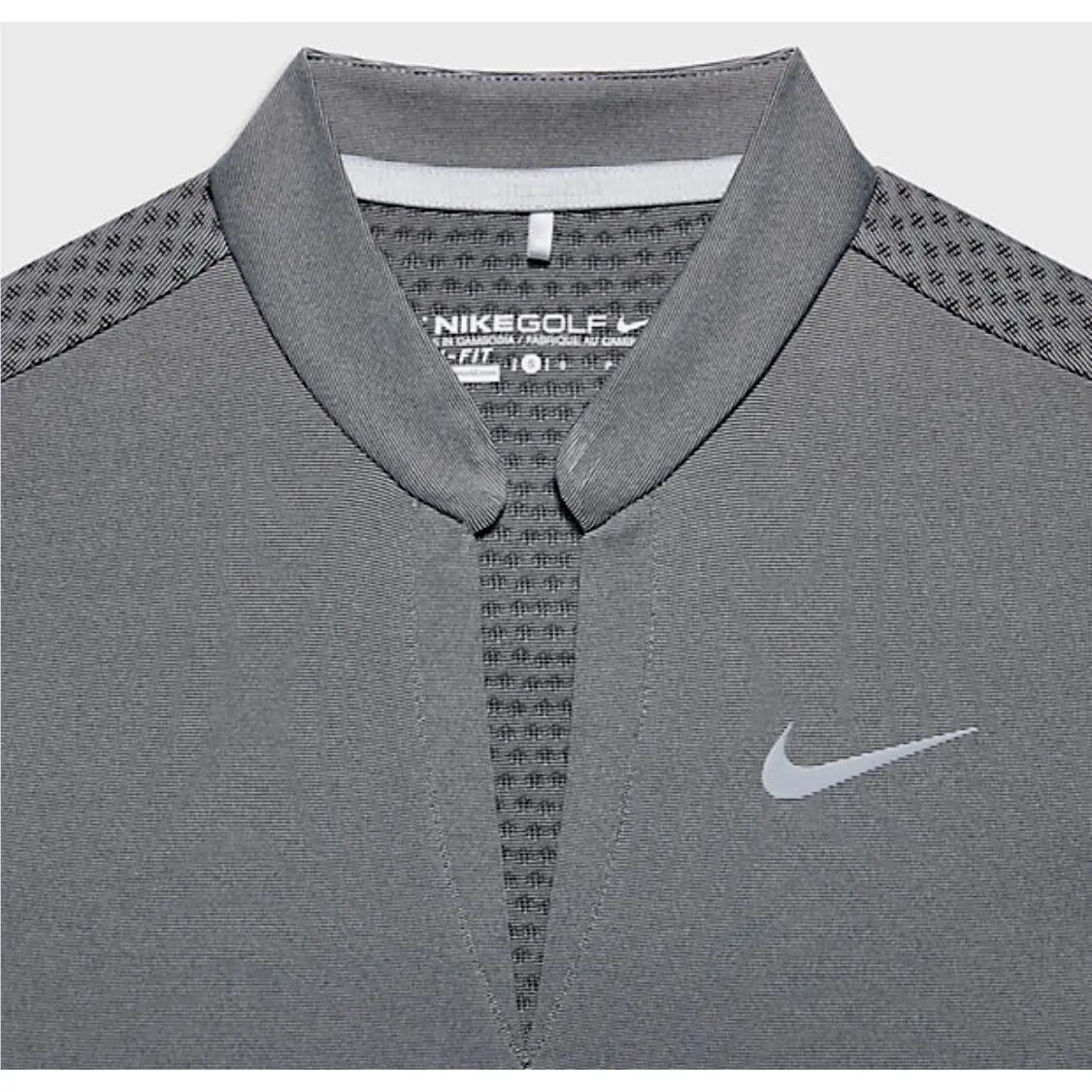 Nike clothing - NIKE GOLF Ace Swing Knit S/S Polo Shirt - 803026 - Gray, Main: Gray 9