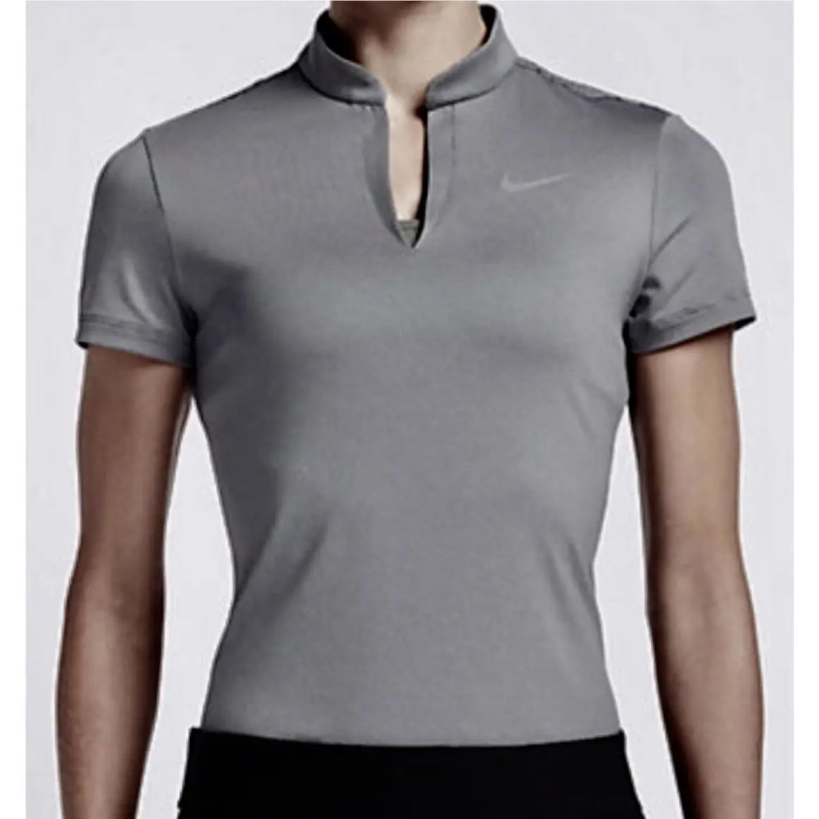 Nike clothing - NIKE GOLF Ace Swing Knit S/S Polo Shirt - 803026 - Gray, Main: Gray 10