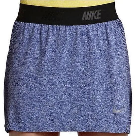 Nike Golf Converge Seamless Blue Heather Skort Skirt Attached Short Womens M