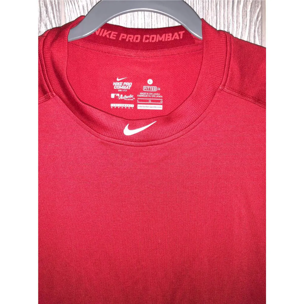 Nike clothing - NIKE Pro Vapor HyperWarm Fitted - 612183 - Red 3