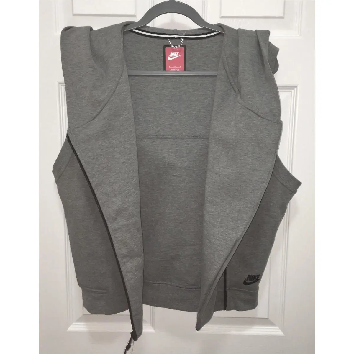 Nike clothing - NIKE Tech Fleece Oversize Hoodie Vest - 689067 - Gray 2