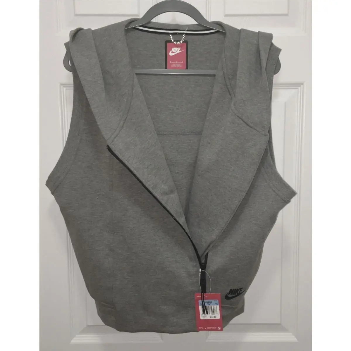 Nike clothing - NIKE Tech Fleece Oversize Hoodie Vest - 689067 - Gray 8